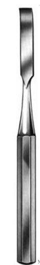 HIBBS OSTEOTOM EĞRİ 22MM 23CM